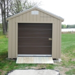 10x16 Gable shed 7' sidewalls with roll up door